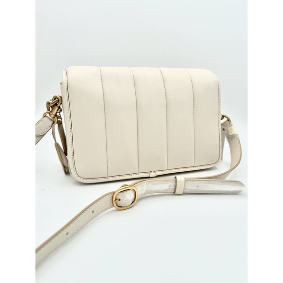 🔥Sold 🔥 Brand New! Coach Studio Shoulder Bag With Quilting in Chalk - Picture 4 of 8